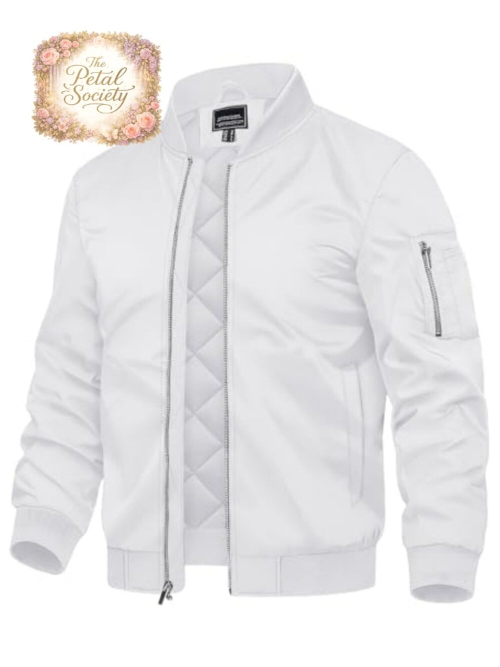 TACVASEN Men's Quilted Bomber Jacket Thermal Winter Coat